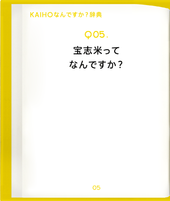 Q05.宝志米ってなんですか?