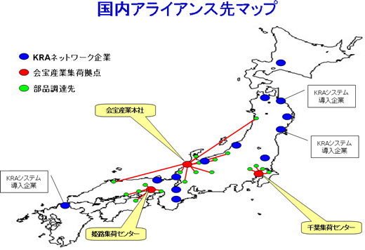 国内アライアンス先マップ